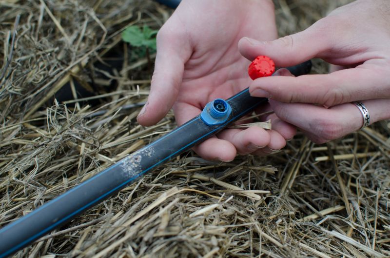 Drip Irrigation Hose Installation